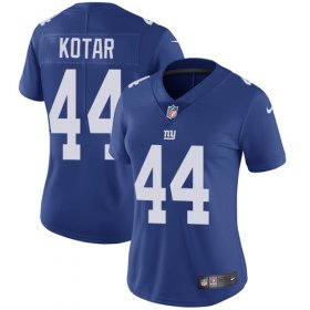 Wholesale Cheap Nike Giants #44 Doug Kotar Royal Blue Team Color Women\'s Stitched NFL Vapor Untouchable Limited Jersey
