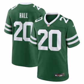 Cheap Men\'s New York Jets #20 Breece Hall Green Throwback Stitched Game Jersey