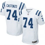 Wholesale Cheap Nike Colts #74 Anthony Castonzo White Men's Stitched NFL New Elite Jersey