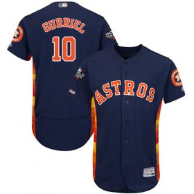 Wholesale Cheap Astros #10 Yuli Gurriel Navy Blue Flexbase Authentic Collection 2019 World Series Bound Stitched MLB Jersey
