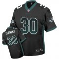 Wholesale Cheap Nike Eagles #30 Corey Clement Black Alternate Men's Stitched NFL Elite Drift Fashion Jersey
