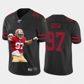 Cheap San Francisco 49ers #97 Nick Bosa Nike Team Hero 3 Vapor Limited NFL 100 Jersey Black