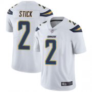 Wholesale Cheap Nike Chargers #2 Easton Stick White Men's Stitched NFL Vapor Untouchable Limited Jersey