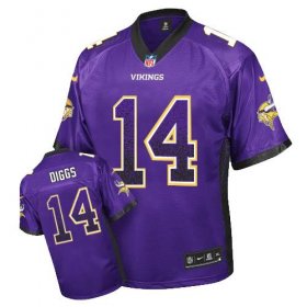 Wholesale Cheap Nike Vikings #14 Stefon Diggs Purple Team Color Men\'s Stitched NFL Elite Drift Fashion Jersey