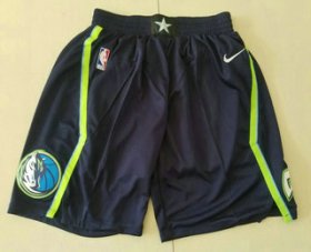 Wholesale Cheap Men\'s Dallas Mavericks Blue 2020 Nike City Edition Swingman Shorts
