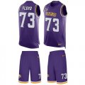 Wholesale Cheap Nike Vikings #73 Sharrif Floyd Purple Team Color Men's Stitched NFL Limited Tank Top Suit Jersey