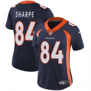 Wholesale Cheap Nike Broncos #84 Shannon Sharpe Blue Alternate Women's Stitched NFL Vapor Untouchable Limited Jersey