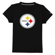 Wholesale Cheap Pittsburgh Steelers Sideline Legend Authentic Logo Youth T-Shirt Black