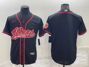 Wholesale Cheap Men's San Francisco 49ers Blank Black Stitched MLB Cool Base Nike Baseball Jersey