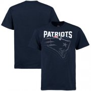Wholesale Cheap New England Patriots Majestic Empty Backfield T-Shirt Navy