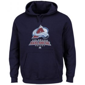 Wholesale Cheap Colorado Avalanche Majestic Big & Tall Critical Victory Pullover Hoodie Navy Blue
