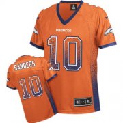 Wholesale Cheap Nike Broncos #10 Emmanuel Sanders Orange Team Color Women's Stitched NFL Elite Drift Fashion Jersey