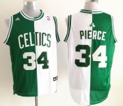 Wholesale Cheap Boston Celtics #34 Paul Pierce Revolution 30 Swingman Green/White Two Tone Jersey