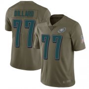 Wholesale Cheap Nike Eagles #77 Andre Dillard Olive Men's Stitched NFL Limited 2017 Salute To Service Jersey