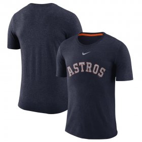Wholesale Cheap Houston Astros Nike Wordmark Tri-Blend T-Shirt Navy