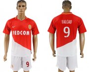 Wholesale Cheap Monaco #9 Falcao Home Soccer Club Jersey