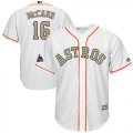 Wholesale Cheap Astros #16 Brian McCann White 2018 Gold Program Cool Base Stitched Youth MLB Jersey