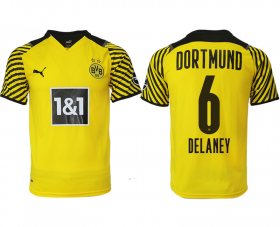 Wholesale Cheap Men 2021-2022 Club Borussia Dortmund home yellow aaa version 6 Soccer Jersey