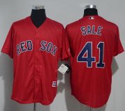 Wholesale Cheap Red Sox #41 Chris Sale Red New Cool Base Stitched MLB Jersey
