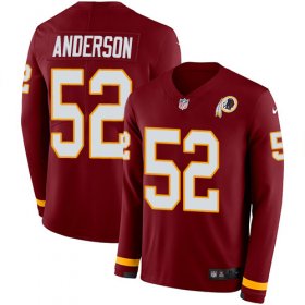 Wholesale Cheap Nike Redskins #52 Ryan Anderson Burgundy Red Team Color Men\'s Stitched NFL Limited Therma Long Sleeve Jersey