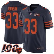 Wholesale Cheap Nike Bears #33 Jaylon Johnson Navy Blue Alternate Youth Stitched NFL 100th Season Vapor Untouchable Limited Jersey
