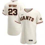 Wholesale Cheap Men's San Francisco Giants #23 Kris Bryant Cream Flex Base Nike Jersey