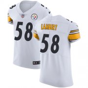Wholesale Cheap Nike Steelers #58 Jack Lambert White Men's Stitched NFL Vapor Untouchable Elite Jersey