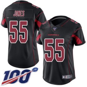 Wholesale Cheap Nike Cardinals #55 Chandler Jones Black Women\'s Stitched NFL Limited Rush 100th Season Jersey