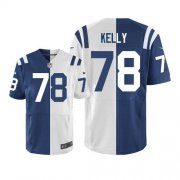 Wholesale Cheap Nike Colts #78 Ryan Kelly Royal Blue/White Men's Stitched NFL Elite Split Jersey