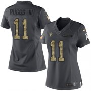 Wholesale Cheap Nike Raiders #11 Henry Ruggs III Black Women's Stitched NFL Limited 2016 Salute to Service Jersey