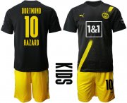 Wholesale Cheap Youth 2020-2021 club Dortmund away 10 black Soccer Jerseys
