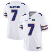 Wholesale Cheap Florida Gators White #7 Duke Dawson Football Player Performance Jersey