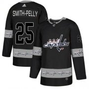 Wholesale Cheap Adidas Capitals #25 Devante Smith-Pelly Black Authentic Team Logo Fashion Stitched NHL Jersey