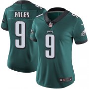 Wholesale Cheap Nike Eagles #9 Nick Foles Midnight Green Team Color Women's Stitched NFL Vapor Untouchable Limited Jersey