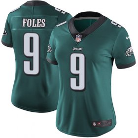 Wholesale Cheap Nike Eagles #9 Nick Foles Midnight Green Team Color Women\'s Stitched NFL Vapor Untouchable Limited Jersey