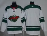 Wholesale Cheap Adidas Wild Blank White Road Authentic Stitched NHL Jersey