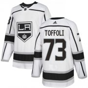 Wholesale Cheap Adidas Kings #73 Tyler Toffoli White Road Authentic Stitched Youth NHL Jersey