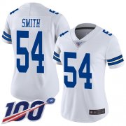 Wholesale Cheap Nike Cowboys #54 Jaylon Smith White Women's Stitched NFL 100th Season Vapor Limited Jersey