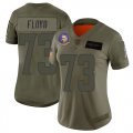 Wholesale Cheap Nike Vikings #73 Sharrif Floyd Camo Women's Stitched NFL Limited 2019 Salute to Service Jersey
