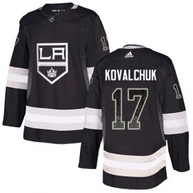 Wholesale Cheap Adidas Kings #17 Ilya Kovalchuk Black Home Authentic Drift Fashion Stitched NHL Jersey