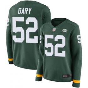 Wholesale Cheap Nike Packers #52 Rashan Gary Green Team Color Women\'s Stitched NFL Limited Therma Long Sleeve Jersey