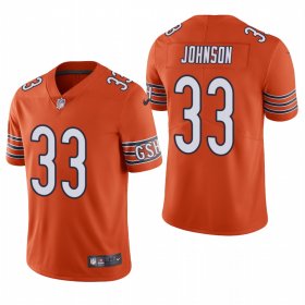 Wholesale Cheap Men\'s Chicago Bears #33 Jaylon Johnson Orange Vapor Limited 2020 NFL Draft Jersey