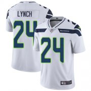 Wholesale Cheap Nike Seahawks #24 Marshawn Lynch White Youth Stitched NFL Vapor Untouchable Limited Jersey