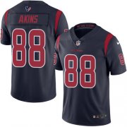 Wholesale Cheap Nike Texans #88 Jordan Akins Navy Blue Youth Stitched NFL Limited Rush Jersey