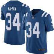 Wholesale Cheap Nike Colts #34 Rock Ya-Sin Royal Blue Team Color Men's Stitched NFL Vapor Untouchable Limited Jersey
