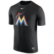 Wholesale Cheap Miami Marlins Nike Authentic Collection Legend Logo 1.5 Performance T-Shirt Black