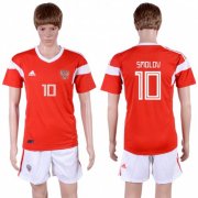 Wholesale Cheap Russia #10 Smolov Home Soccer Country Jersey