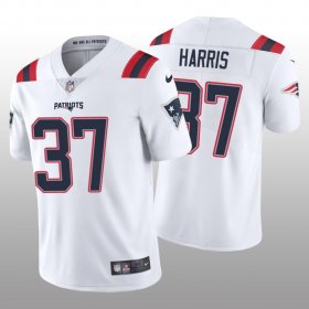 Wholesale Cheap Men\'s New England Patriots #37 Damien Harris White 2020 Vapor Limited Jersey