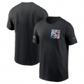 Wholesale Cheap Men's New England Patriots Black 2023 Crucial Catch Sideline Tri-Blend T-Shirt