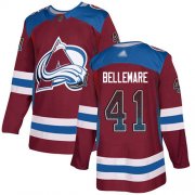 Wholesale Cheap Adidas Avalanche #41 Pierre-Edouard Bellemare Burgundy Home Authentic Drift Fashion Stitched NHL Jersey
